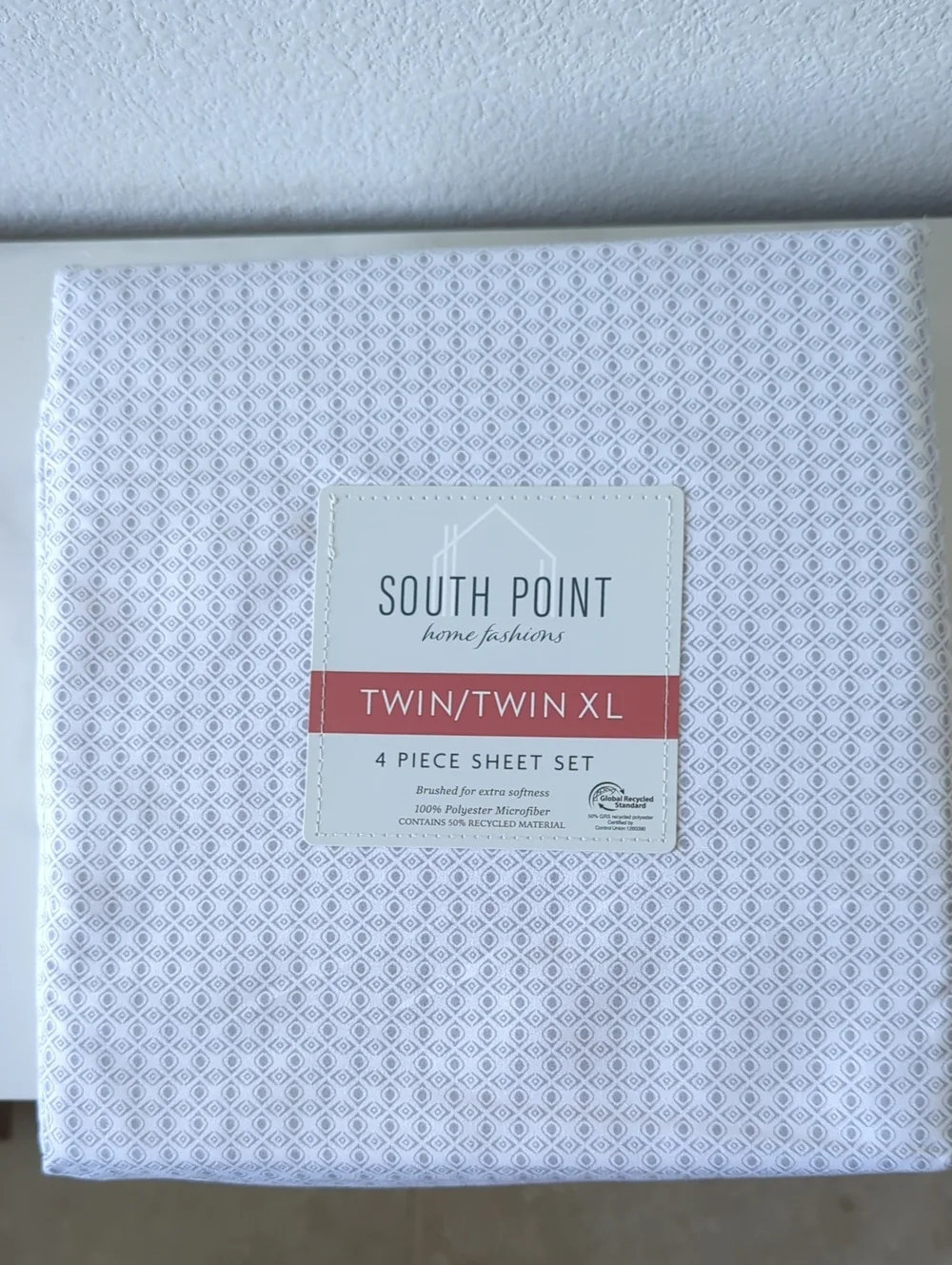 South Point Twin/Twin XL 4-Piece Sheet Set - Ernesto Tile